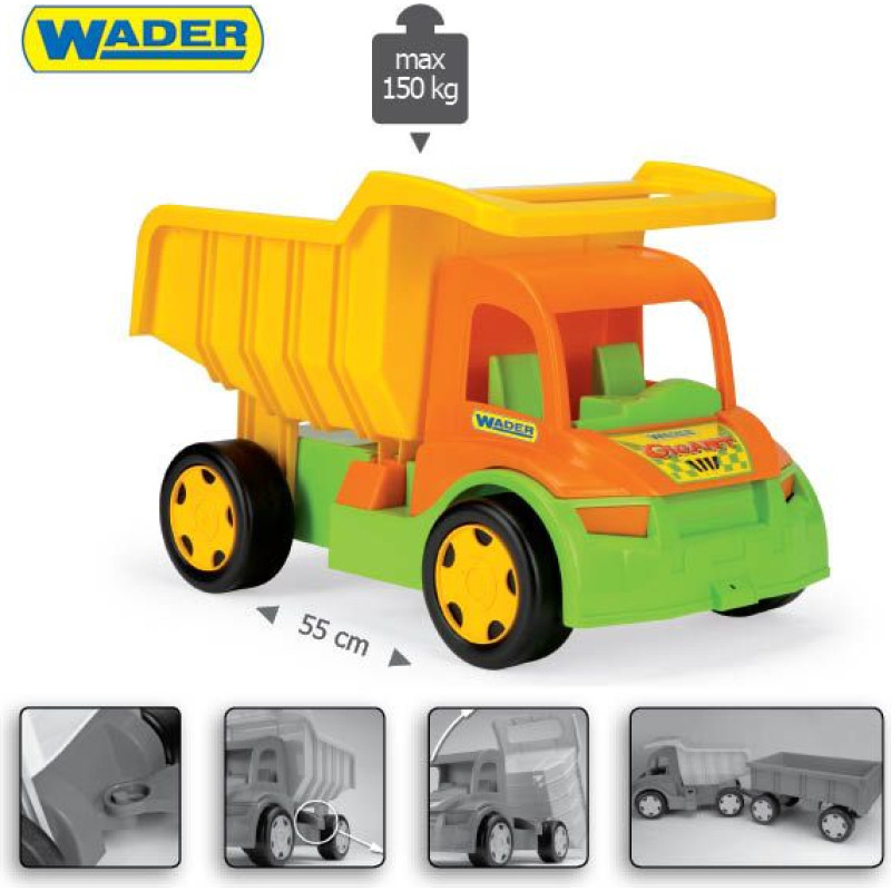 Wader 65005 Happy Summer - Gigant Truck Wywrotka bez kartonu