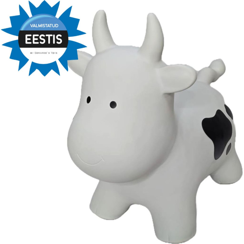 Gerardo's Toys Jumpy pomppulelu – lehmä, harmaa