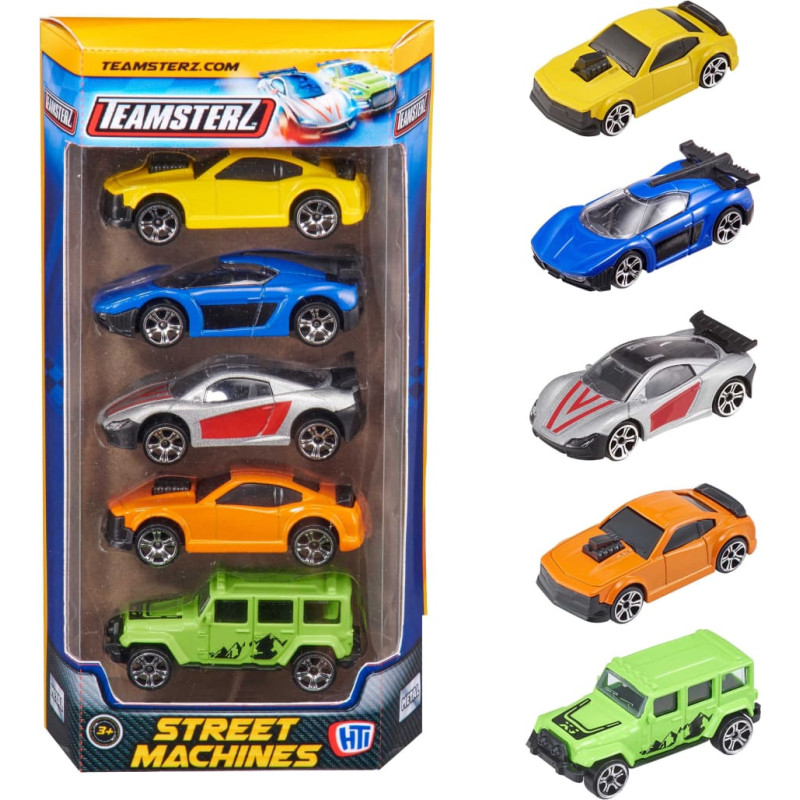 Teamsterz 7,5 cm katua autot, 5 kpl