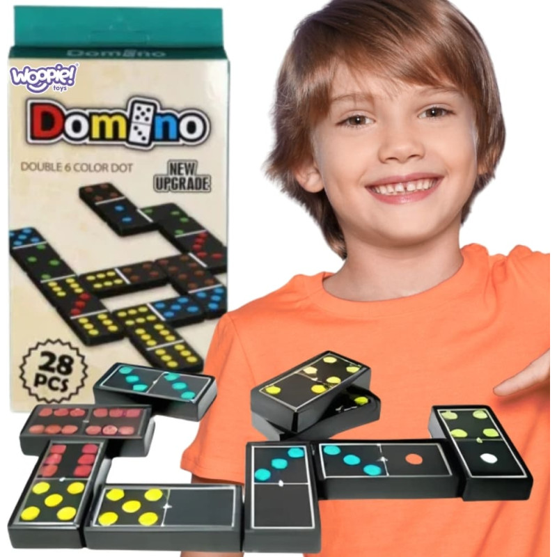 Woopie domino – perheen logiikkapeli, 28 palikkaa
