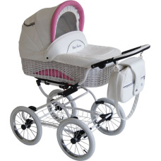 Baby Fashion SCARLETT Universal stroller 2in1, BW-2 White-Pink
