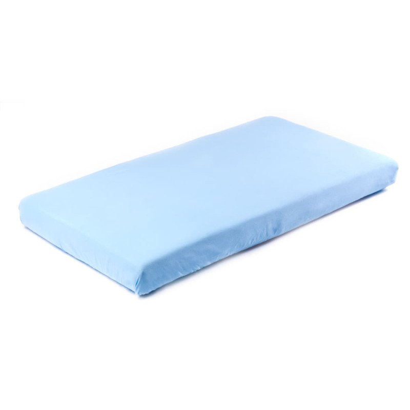 Sensillo Frotte bed sheet Jersey with elastic band blue