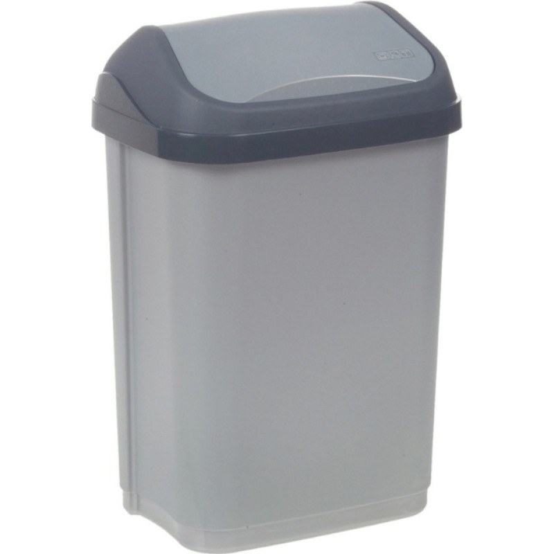 Keeeper Roskakori kääntyvällä kannella 25L Swantje 33,5x25,5x53,5 cm vaaleanhopea