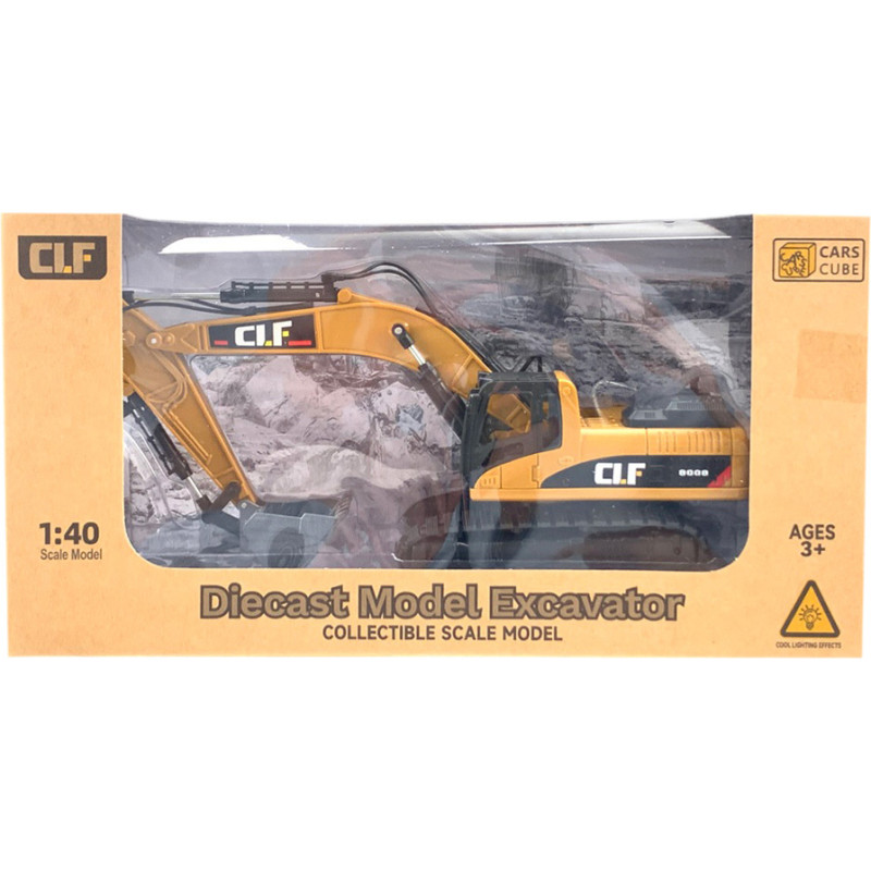 HIPO 20720 metallinen kaivinkone paristoilla