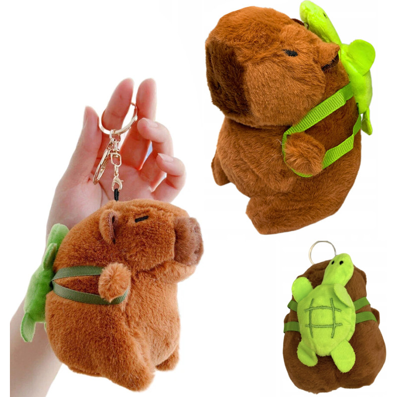 Pehmoinen kapybara-avaimenperä