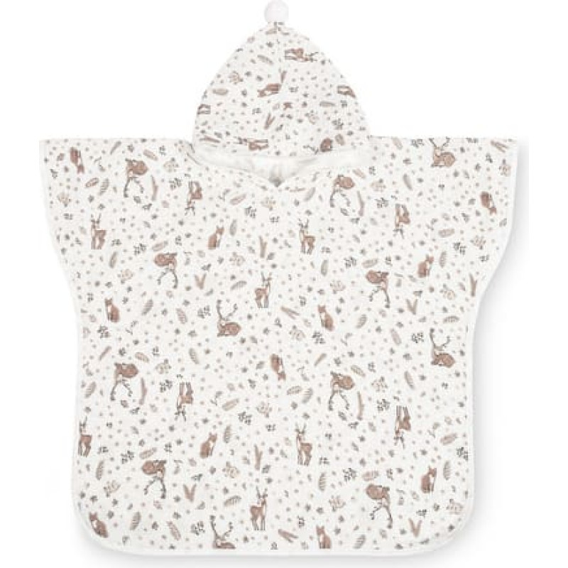 Sensillo kylpyponcho – musliini BUNNIES WHITE