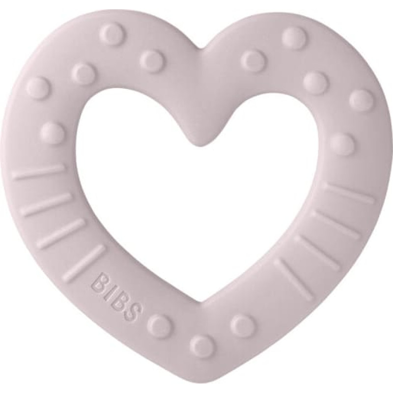 Bibs Ikenien hieroja / purulelu Baby Bitie Heart Blush