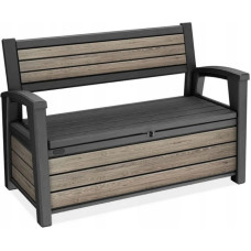 Keter säilytyspenkki Deco Garden Bench, 227 L, Ashwood ruskea