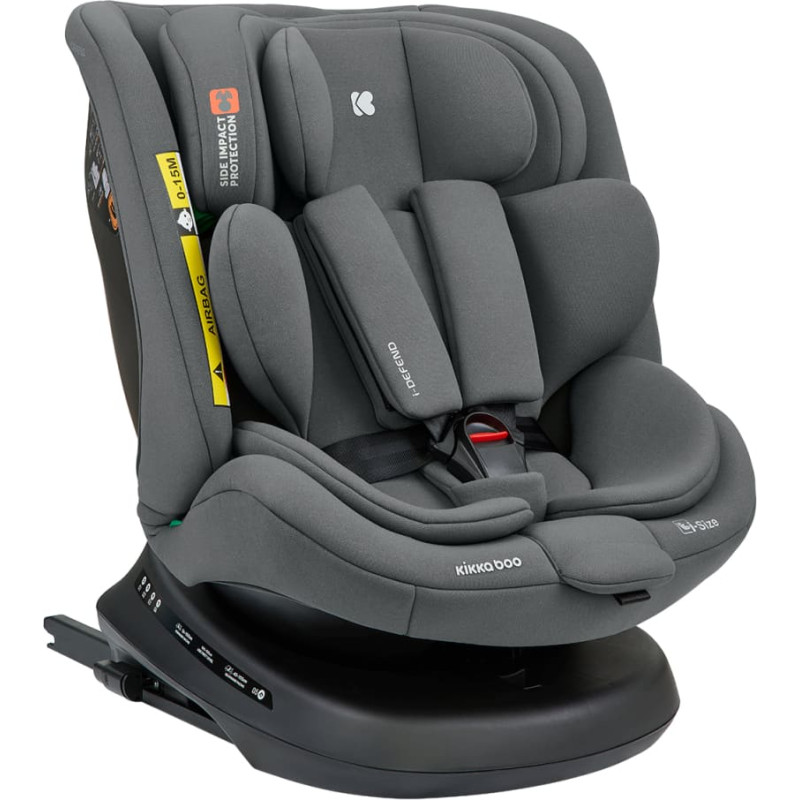 KIKKABOO Turvaistuin 40-150 cm i-Defend i-SIZE Grey