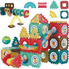 Woopie magneettiset rakennuspalikat 3D – opettavainen kuularatapaketti, 68 osaa