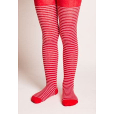 Bellissima Children tights B401 red-white stripes 146/152