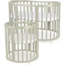 Soikea vauvan sänky 7in1 patjalla Olive, WALDIN