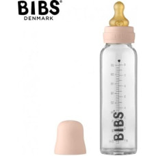 BIBS Stikla bērnu pudelīte 225ml Blush