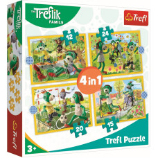 Trefl 34358 Puzzle 4w1 Wspólne zabawy Treflików