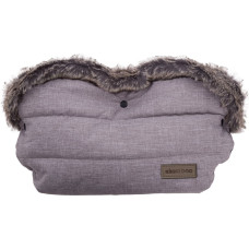 Handmuff Fur Melnage Grey