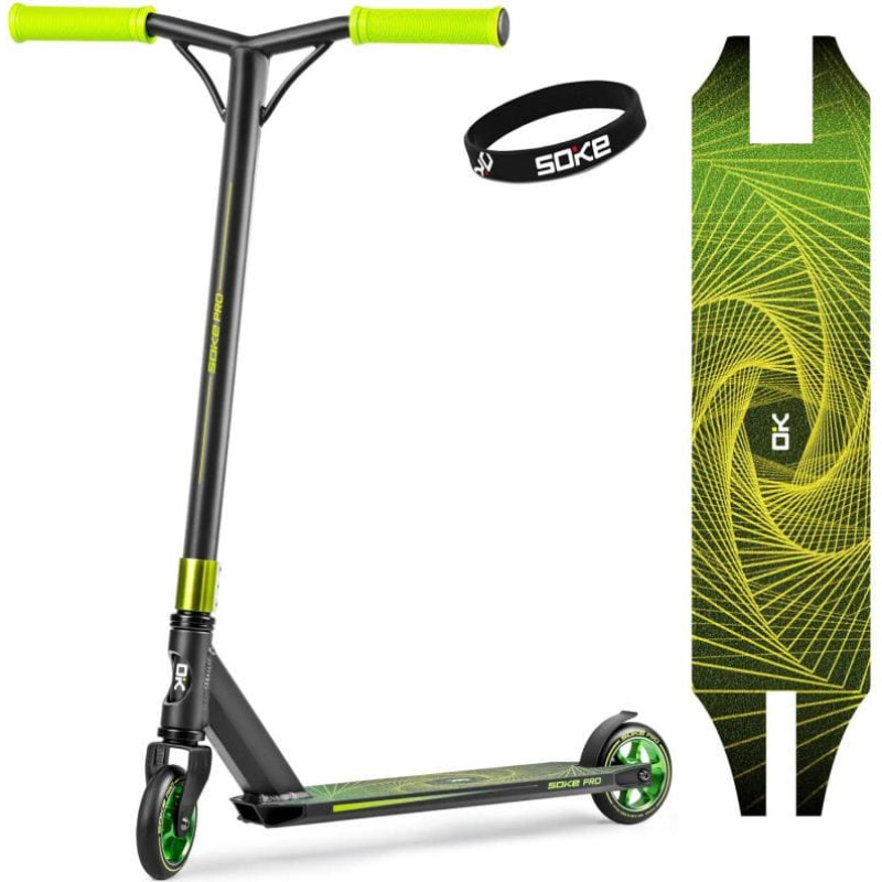 Soke Temppupotkulauta SOKE PRO, black-yellow-neon