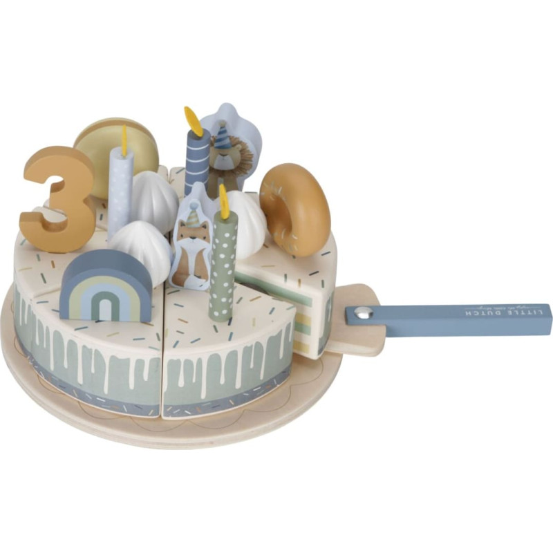 Little Dutch puinen syntymäpäiväkakku Blue (FSC)