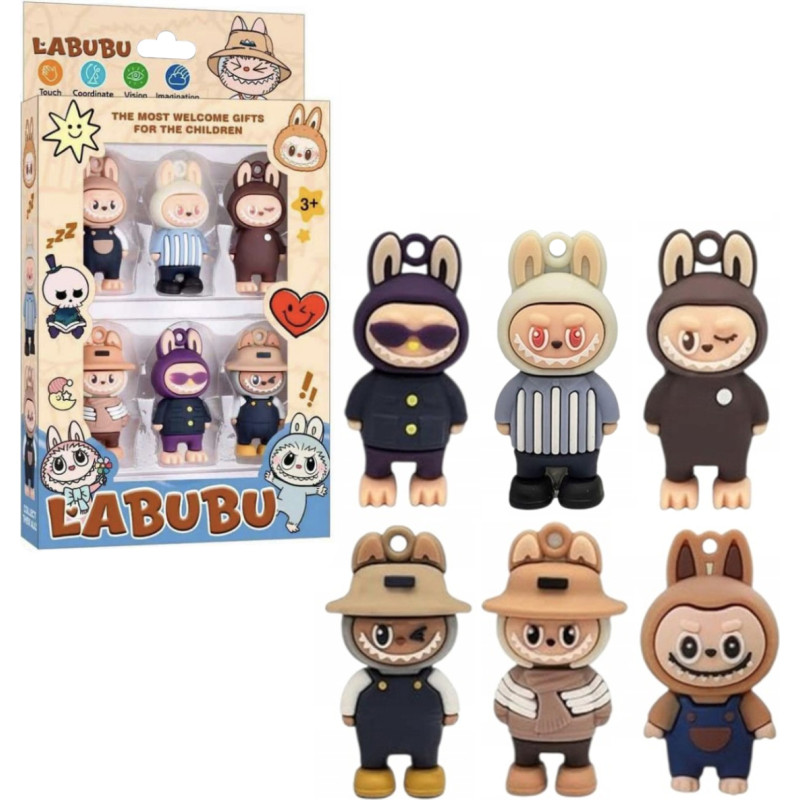 Labubu-figuuri – 6 kappaletta