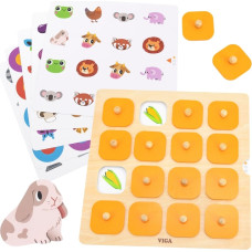 Viga Memory — Montessori-muistipeli ”Arvaa kuvat”, 10 korttia