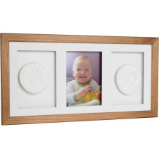 Odcisk Bobasa - Potrójna Ramka z Glinką Brązowa