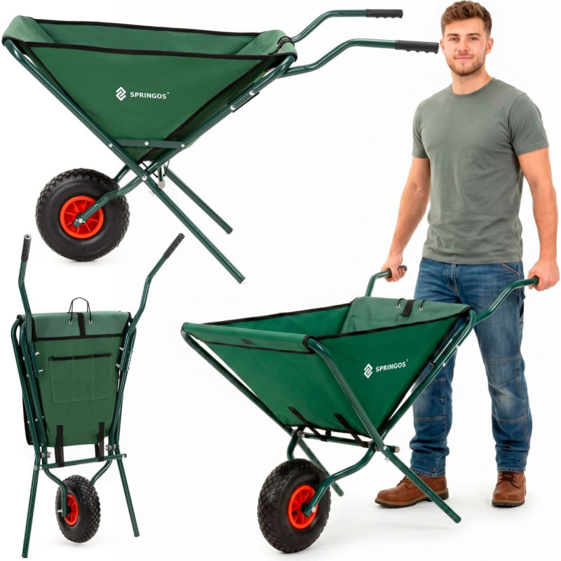 Springos Foldable Garden Wheelbarrow GA0258