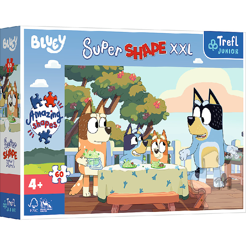 Trefl 50040 palapeli Super Shape XXL 60 Bluey and Friends