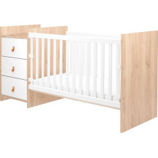 Chipboard baby cot with dresser Ilana Wood