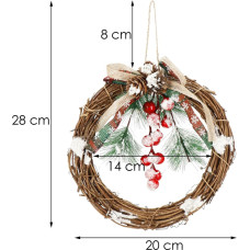 Springos Ziemassvētku rotājums Vainags Springos CA1021 19cm