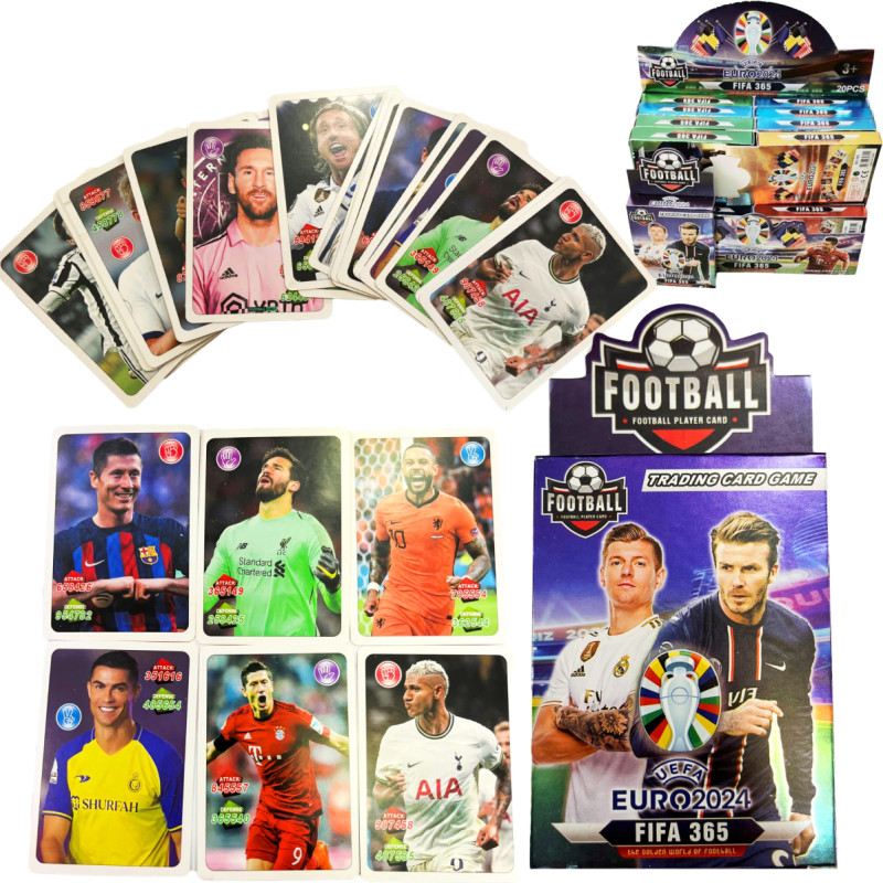 TRIFOX jalkapallokortit, 20 kappaletta