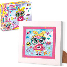 Timanttikirjonta ”Pöllö” kehyksellä