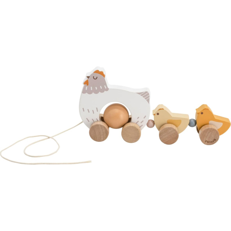 Viga PolarB vedettävä puinen kana poikasineen