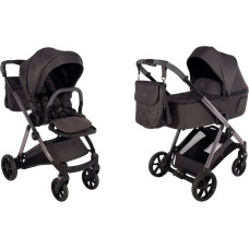 Junama 2-in-1 -yhdistelmävaunut Ellegante 01 harmaana (Grey) – sähkökiillotettu runko