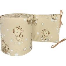 Ankras – pinnasängyn reunapehmuste 180 cm, GIRAFFE, beige