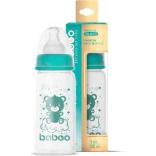 Baboo Anti-Colic Borosilicate Glass Narrow-Neck Baby Bottle 0+ Months, 120 ml