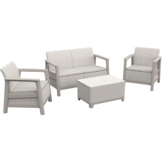 Keter Scandi Linea kahden istuttava puutarhakalustesetti, kiviharmaa/vaalea beige