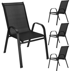 Springos Garden Chair Set 73 x 55.5 x 93 cm, 4 pcs GF0117