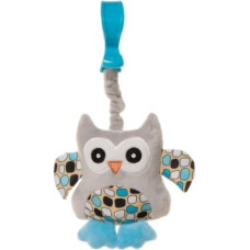 4Baby Attīstošā rotaļlieta ar pīkstuli OWL blue OB02