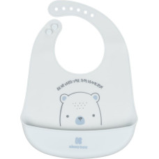 Silicone bib Bear With Me Blue