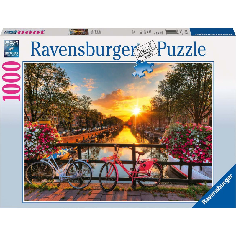 Ravensburger Puzzle Bicycles in Amsterdam 1000pc 19606