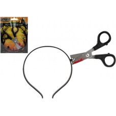 Halloween hiuspanta saksilla