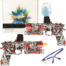 Geelikuulavesipyssy USB-akulla + 550 kuulaa ja suojalasit, 7–8 mm