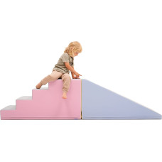 Iglu Soft Play pehmeä leikkisetti - portaat ja liukumäki - Mega Fun Slider