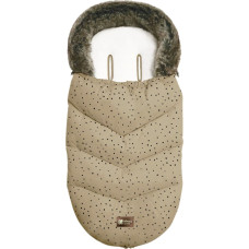 KIKKABOO jalkapussi Luxury Fur Dots Beige