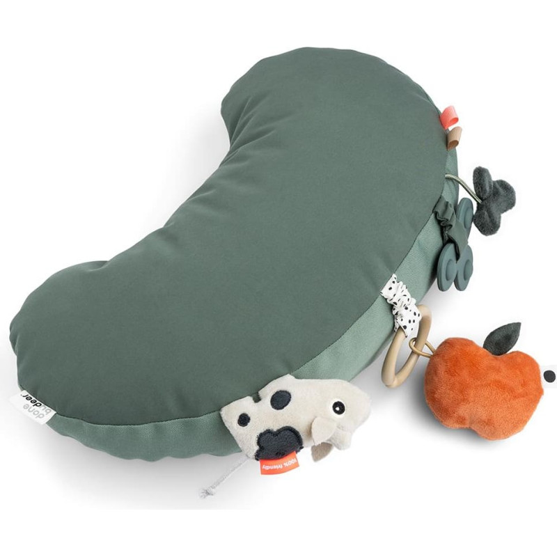 Done By Deer tummy time activity pillow Tiny farm Green