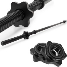 Springos Traight black grip bar ACT0011, 180 cm, 25 mm