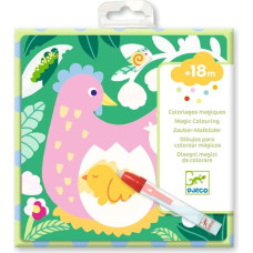 Djeco Colouring with water - Peekaboo! Garden baby animals
