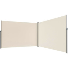 LUARO Sidomarkis för terrass, utdragbar insynsskydd 181 x 620 cm beige