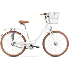Romet polkupyörä ROMET Pop Art Classic 26, valkoinen, etukorilla