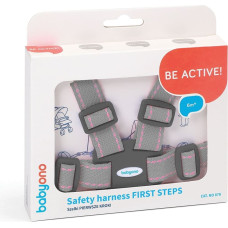 Babyono saferty harness FIRST STEPS grey 070/04