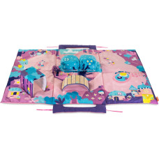 MINILAND Aktivitātes paklājs ar automašīnām FAIRY MLZ75008 pink/purple VASARAS IZPĀRDOŠANA